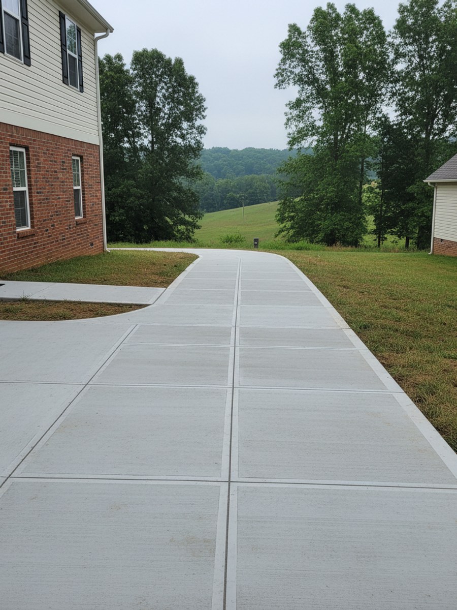 Concrete Walkways & Sidewalks completed by Champion Concrete Solutions in Midlothian, VA