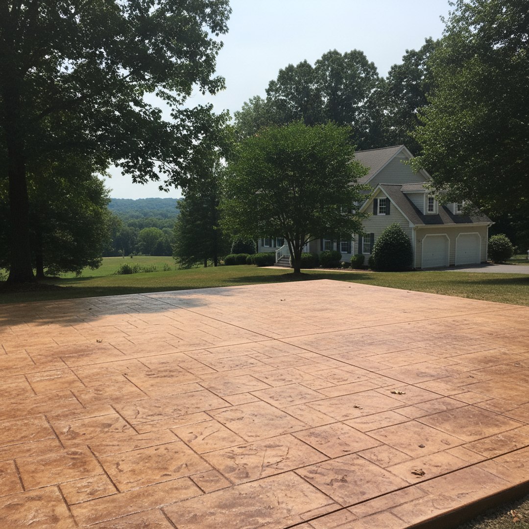 Garage Floor Concrete completed by Champion Concrete Solutions in Hopewell, VA